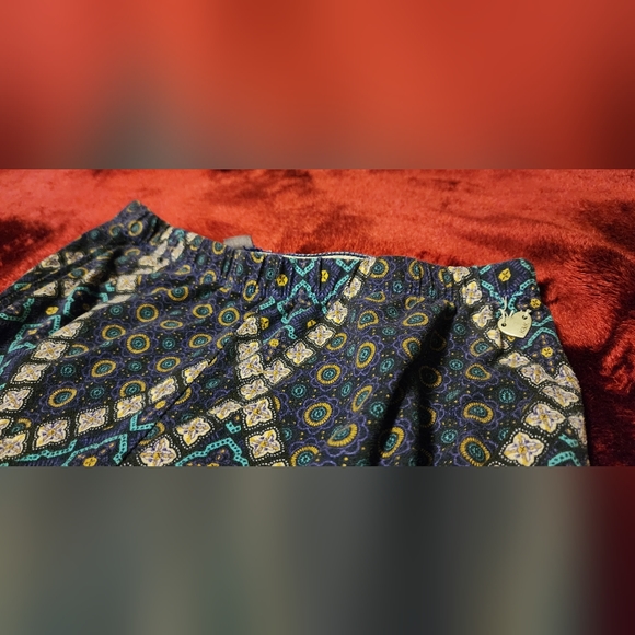 (Women's S) Kendall & Kylie Palazzo Floral Bell Bottom Patterned Booty Pants - Picture 3 of 6